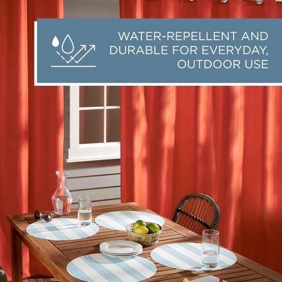 Exclusive Home Vorhänge, Polyester, 1 Paar, Polyester, Mecca Orange, 54x96