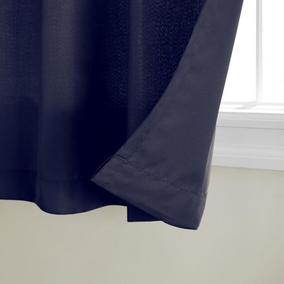 Exclusive Home Vorhänge, Polyester, 1 Paar, Polyester, Navy, 54x108