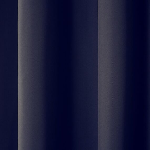Exclusive Home Vorhänge, Polyester, 1 Paar, Polyester, Navy, 54x120
