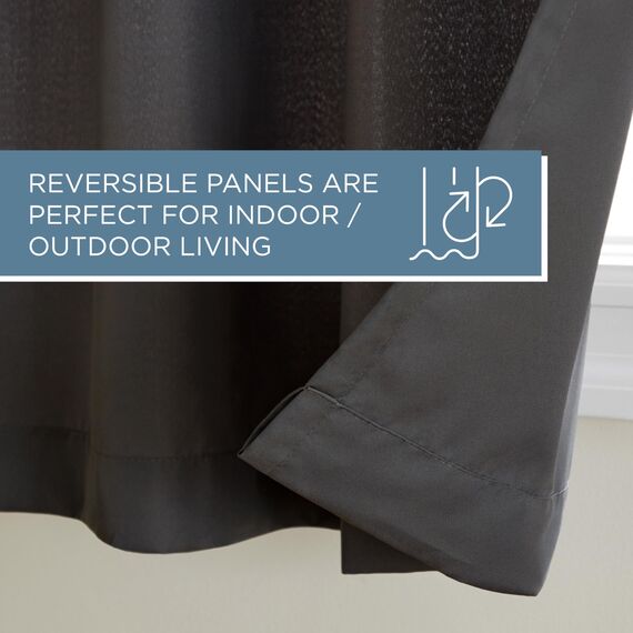 Exclusive Home Vorhänge, Polyester, 1 Paar, Polyester, anthrazit, 54x84