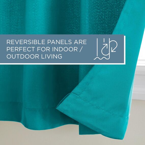 TOWN & COUNTRY BASICS Exclusive Home Curtains GT Cabana Ösenvorhang, 1 Paar, Polyester, blaugrün, 54x96, 2