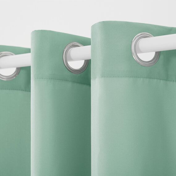 TOWN & COUNTRY BASICS Exclusive Home Vorhänge, Polyester, 1 Paar, Polyester, Seafoam, 54x108