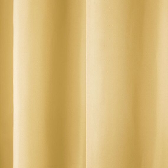 TOWN & COUNTRY BASICS Exclusive Home Vorhänge, Polyester, 1 Paar, Polyester, Sundress Yellow, 54x108