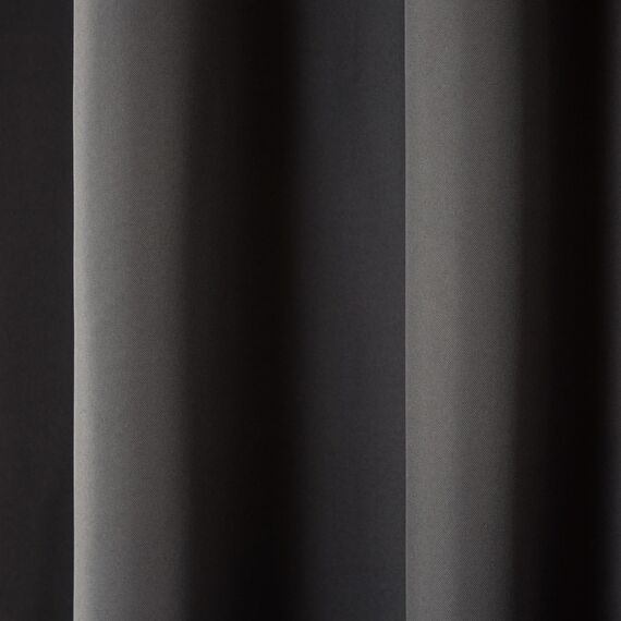 Exclusive Home Vorhänge, Polyester, 1 Paar, Polyester, anthrazit, 54x84