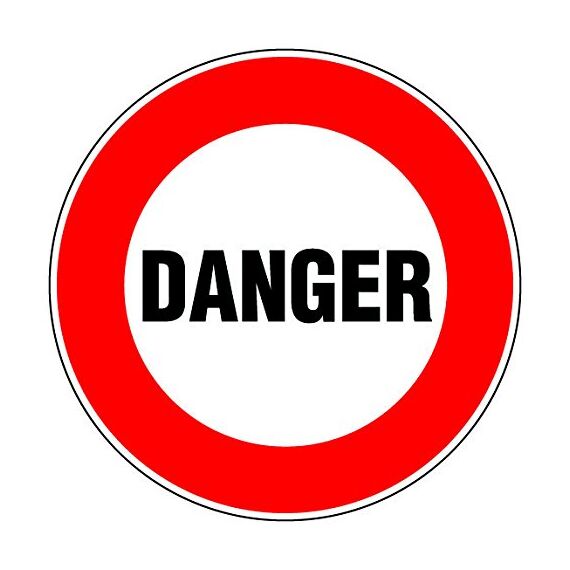 novap – Panneau – Gefahr – Durchmesser 300 mm Hartschale