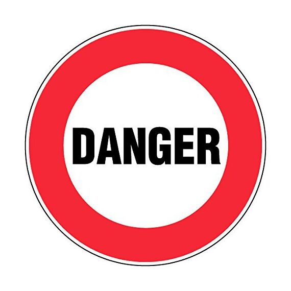 novap – Panneau – Gefahr – Durchmesser 300 mm Hartschale