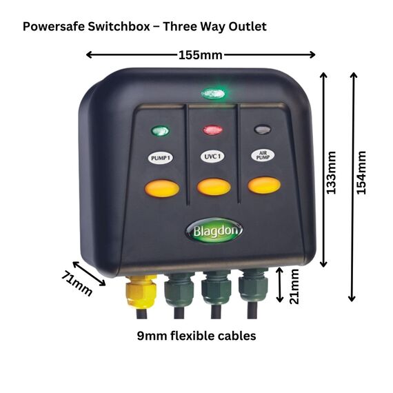 Blagdon PowerSafe 3 Outdoor Switch Box