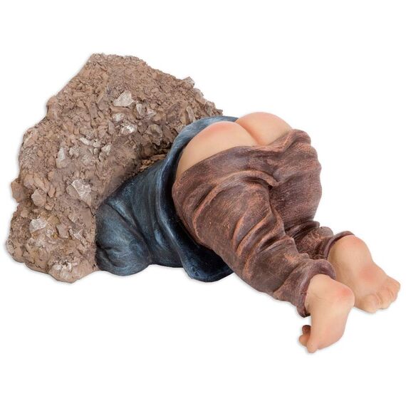 Bits and Pieces - Little Digger Lustige Gartenstatue – aus strapazierfähigem Polyresin – perfekte Gartenskulptur