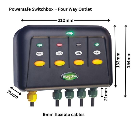 Blagdon Powersafe Schaltkasten, 2 Ausgänge