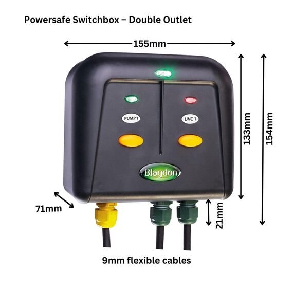 Blagdon Powersafe Schaltkasten, 2 Ausgänge