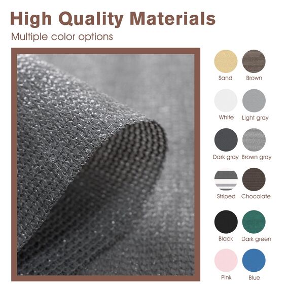 SUNNY GUARD 91,4 x 40,6 cm, dunkelgrau, Sichtschutzzaun, Wohnungen, Geländer, robuste Netz-Windschutzscheibe für Outdoor, Hinterhof, Terrasse