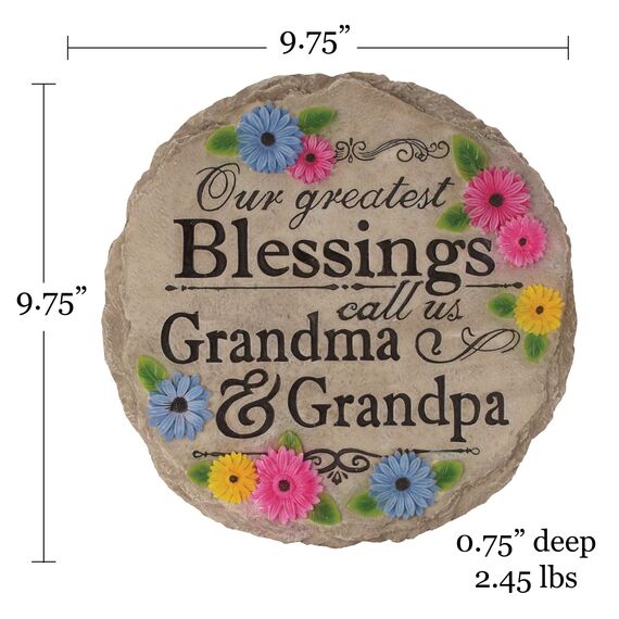 Spoontiques, Garten-Dekor, Trittstein mit Motiv: Greatest Blessing, Dekostein für Garten