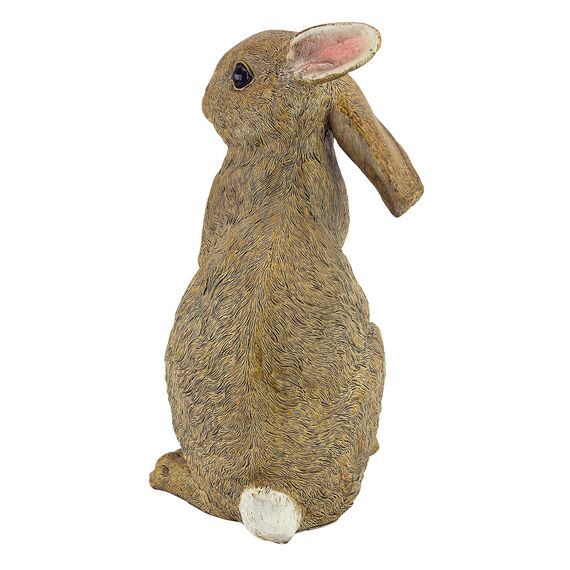 Design Toscano Stehende Gartenfigur „Hopper, der Hase“: 2er Set, mehrfarbig, 16,5 x 15 x 29 cm, QM9200681