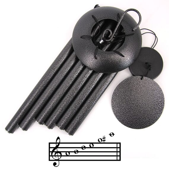 Gedenk-Windspiele in liebevoller Erinnerung, 91 cm Gedenk-Windspiele mit 6 Metallrohren, gestimmte Windspiele für draußen, tiefer Ton für Garten-Weihnachts-Dekoration, Mitgefühls-Geschenke