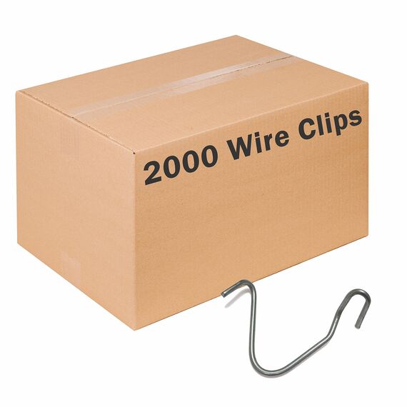 Zareba TPWC100 T-Post Wire Clips, 2000 Pack