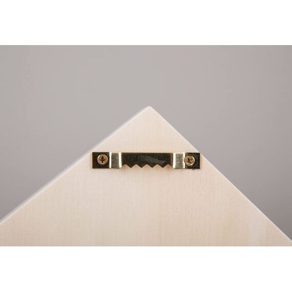 Rayher Holz-Setzkasten Haus, 30 x 43 x 8 cm, 8 Abteilungen, zum Hängen, Holzbox in Hausform, FSC zertifiziert, zum Basteln und Bemalen, 64507505, Natur