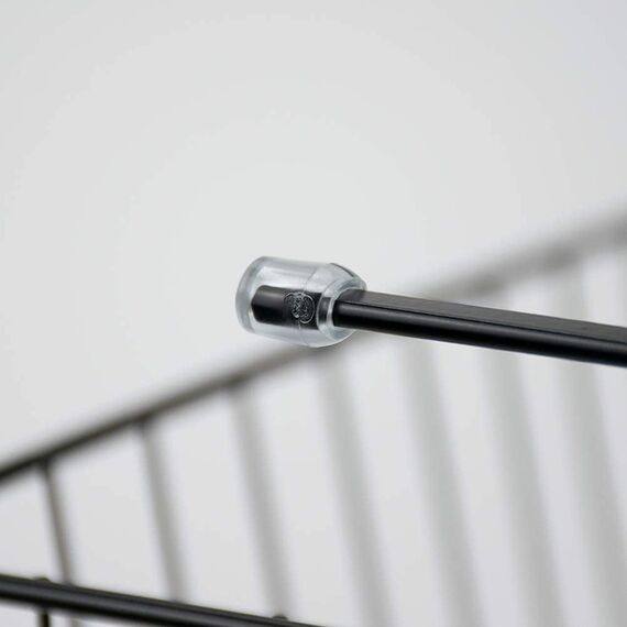 Tebery 2 Stück schwarzer Drahtkorb unter dem Regal, hängende Aufbewahrungskörbe unter dem Schrank, zusätzliche Aufbewahrungsregale, Einschubkörbe für Küche, Speisekammer, Schreibtisch, Bücherregal