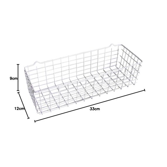 Metaltex 361700 Allzweckkorb, Weiß, 12 x 33 x 9 cm