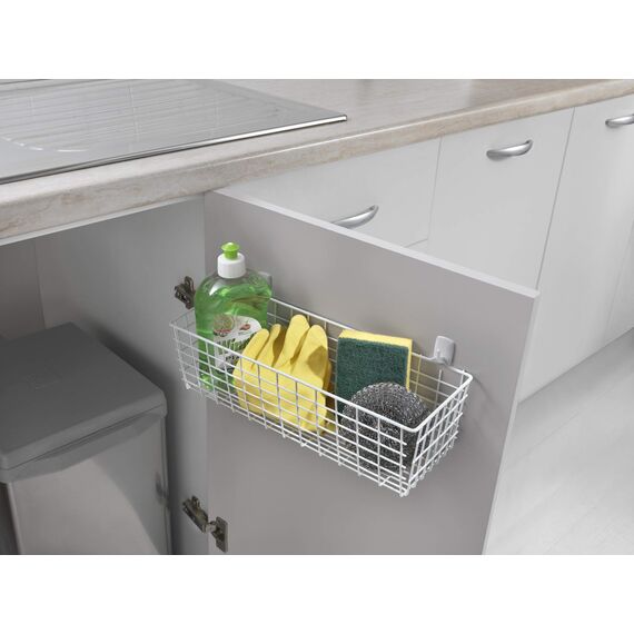 Metaltex 361700 Allzweckkorb, Weiß, 12 x 33 x 9 cm (Packung mit 2)