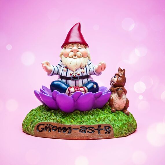 BigMouth Inc Zwergen-Aste Meditations-Gartenzwerg Statue, lustige Outdoor-Rasen- und Hoffigur, Einweihungs-Gag-Geschenk, Skulptur-Dekorationen