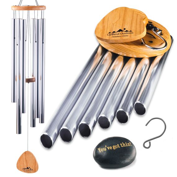 UpBlend Outdoors Wind Chimes for People who Like Their Neighbors 2 - an Amazing Addition to a Patio, Porch, Garden, or Backyard - 41" Total Length