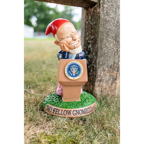 BigMouth Inc Sleepy Biden Gartenzwerg Statue Outdoor Rasen & Hof Figur Skulptur Dekorationen Lustiges politisches Gag Geschenk