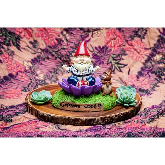 BigMouth Inc Zwergen-Aste Meditations-Gartenzwerg Statue, lustige Outdoor-Rasen- und Hoffigur, Einweihungs-Gag-Geschenk, Skulptur-Dekorationen