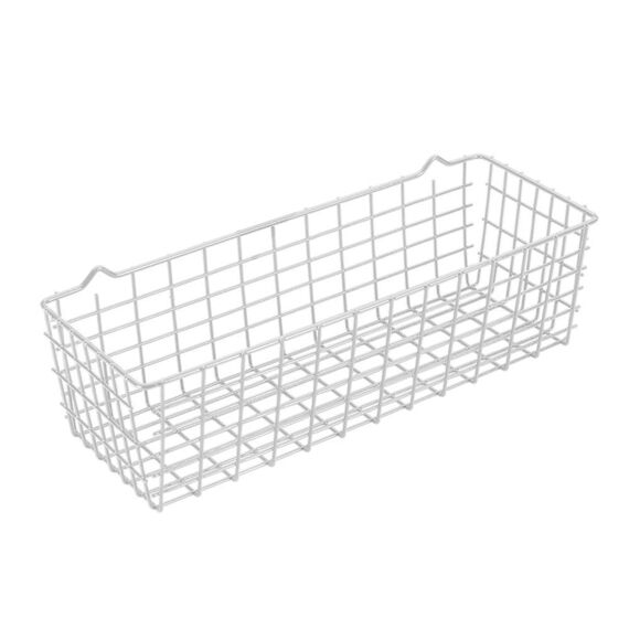 Metaltex 361700 Allzweckkorb, Weiß, 12 x 33 x 9 cm (Packung mit 2)