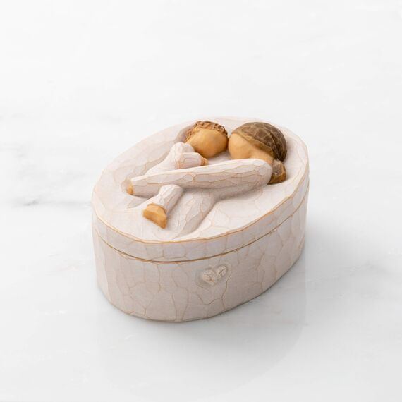 Willow Tree Tenderness, Treasuring a Quiet Moment of Motherhood, for Jewelry, Notes, Treasures, to Acknowledge Love and Appreciation, Sculpted Hand Painted Keepsake Box