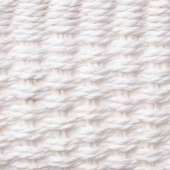 La Jolíe Muse Aufbewahrungskorb,Korb Weiss,Geflochtene Körbe aus Aufbewahrung & Organisation, Papierseilkorb Geflochten für Regal und Schrank