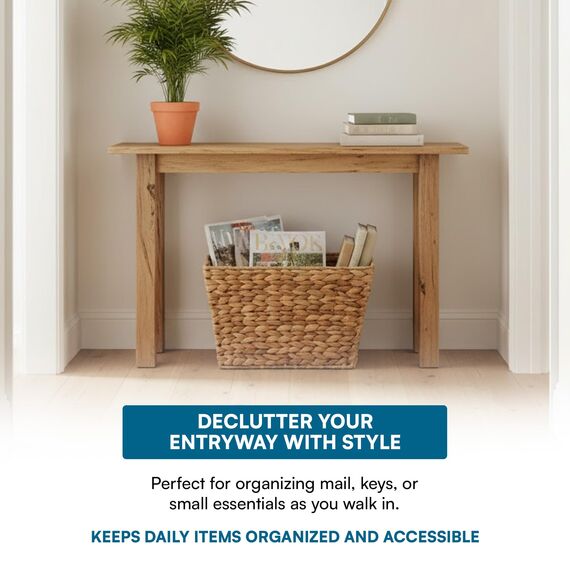 Honey-Can-Do STO-02883 Korb aus Wasserhyazinthe, 39,5 x 13 x 25,4 cm (L x B x H)