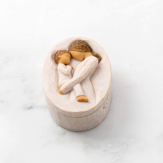 Willow Tree Tenderness, Treasuring a Quiet Moment of Motherhood, for Jewelry, Notes, Treasures, to Acknowledge Love and Appreciation, Sculpted Hand Painted Keepsake Box