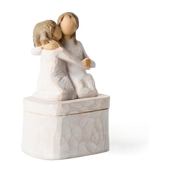 Willow Tree Erinnerungsbox mit Aufschrift "Sister Mine", geformt, handbemalt