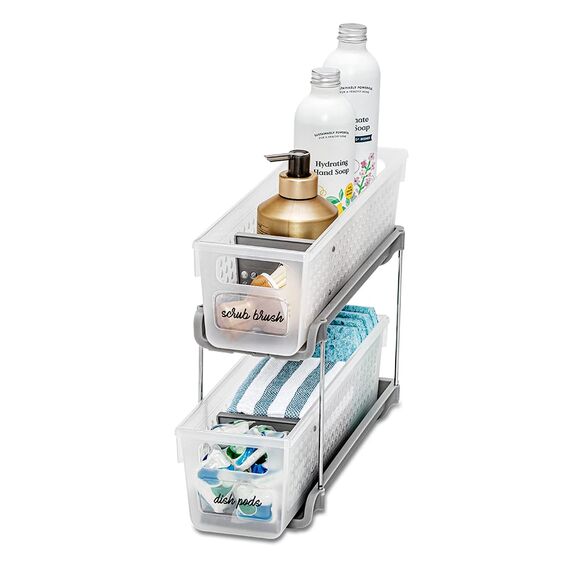 madesmart Mini-Organizer mit 2 Ebenen, 4 Stück, Frost