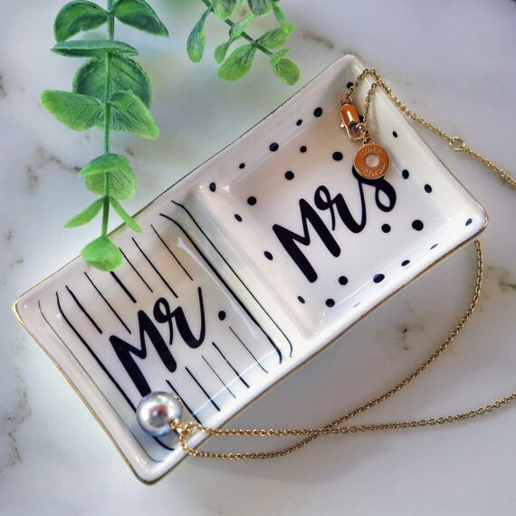 Kate Aspen Mrs Ring Schmuckschale für Hochzeiten, Einheitsgröße, goldfarben