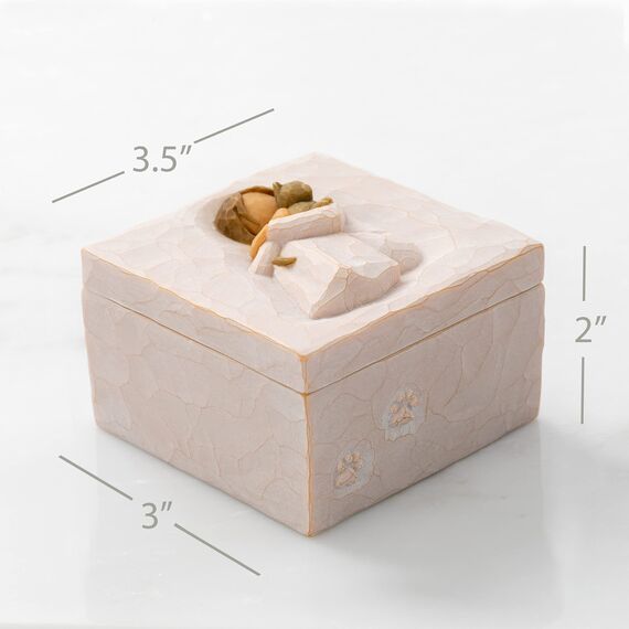 Willow Tree Komfortable, geformte, handbemalte Erinnerungsbox