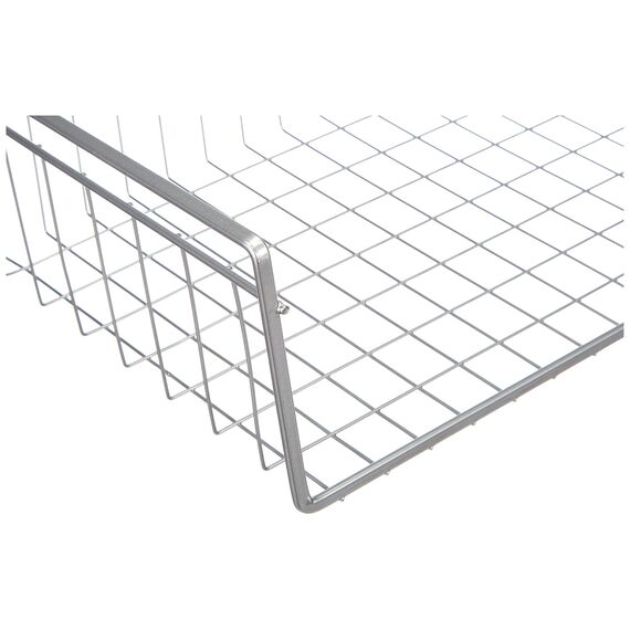 Metaltex 364840094 Kanguro Schrankkorb, 40 cm, silber (Packung mit 2)