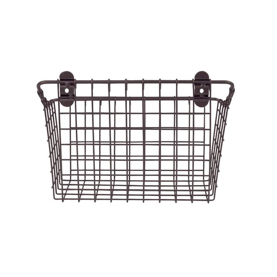 Spectrum Diversified Vintage Aufbewahrungskorb zur Wandmontage, groß, Bronze