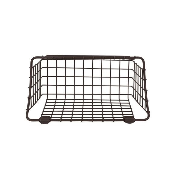 Spectrum Diversified Vintage Aufbewahrungskorb zur Wandmontage, groß, Bronze