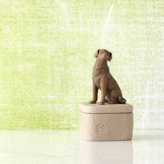 Willow Tree Love My Dog Dark Keepsake Box