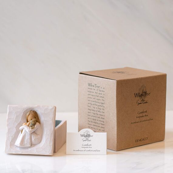 Willow Tree Komfortable, geformte, handbemalte Erinnerungsbox