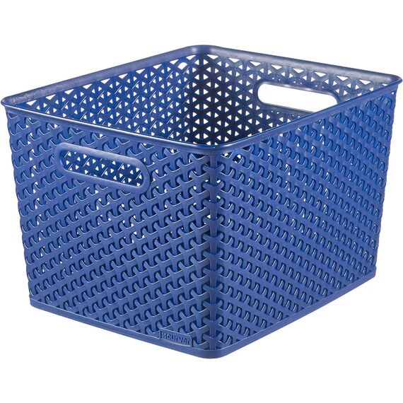 Curver 03612-X73-00 Korb My Style 35,5x29,6x22cm in Hellblau, Plastik, 35.5 x 29.6 x 22 cm