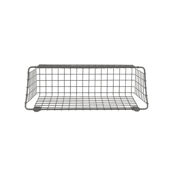 Spectrum Diversified Extra großer Vintage-Schrank und Wandkorb zur Aufbewahrung und Organisation, rustikale Bauernhaus-Dekoration, stabiler Stahldraht-Aufbewahrungskorb