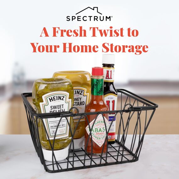 Spectrum 90810 Twist Korb, S, Schwarz