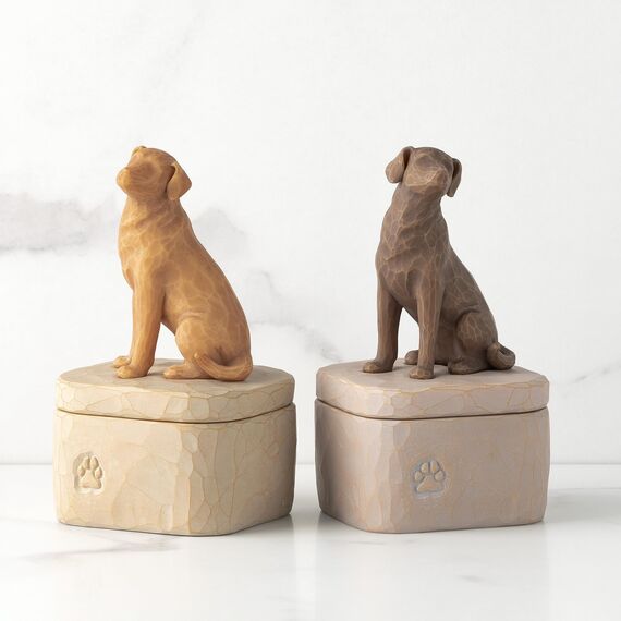 Willow Tree Love My Dog Dark Keepsake Box