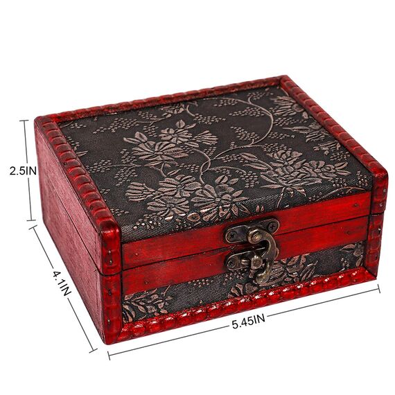 SICOHOME Schatzkiste, 13,9 cm, Taro-Karten-Box für Schmuck, Taro-Karten, Geschenke und Heimdekoration