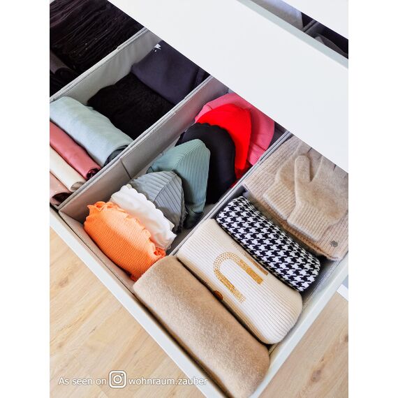 SIMPLE JOY® PAX100 FileFolding Box für IKEA Pax Kleiderschrank; DAS ORIGINAL; passgenau; Stabiler Boden; Schubladen Ordnungssystem, 4er Set