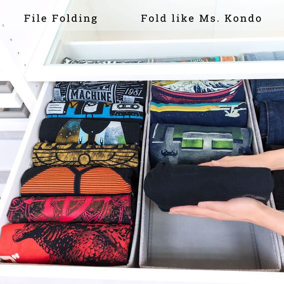 SIMPLE JOY® PAX100 FileFolding Box für IKEA Pax Kleiderschrank; DAS ORIGINAL; passgenau; Stabiler Boden; Schubladen Ordnungssystem, 4er Set