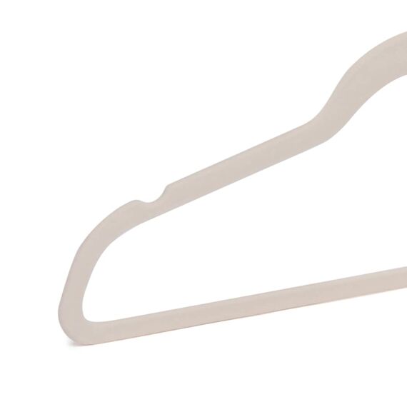 Amazon Basics Kleiderbügel für Anzüge, Samt, schmal, rutschfest, 50 Stück, Rosa (Blush), Gold