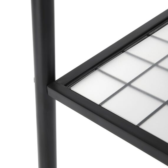 SONGMICS Kleiderständer, Garderobe, Garderobenständer, Kleiderablage, Stahlrahmen, mit Stange und Regal, 33,5 x 92,5 x 153 cm, für Schlafzimmer, Garderobe, Waschküche, Mattschwarz HSR23BK